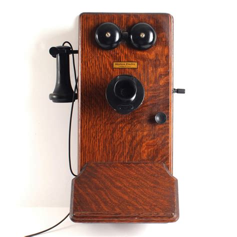 western electric wooden wall phones